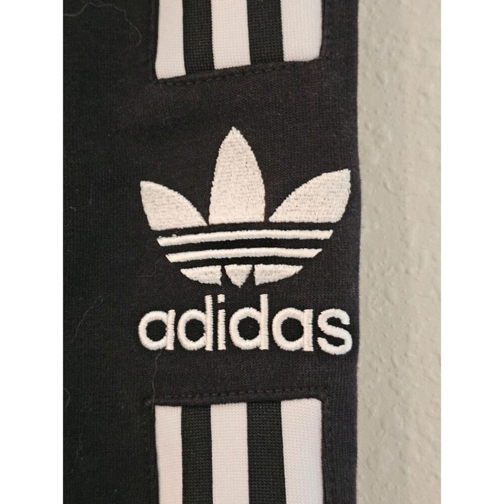 Adidas Originals Women's Lock Up Half Zip Sweatshirt Black Size S - Picture 10 of 14